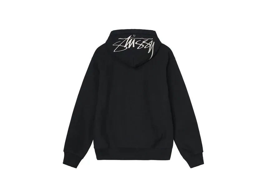Stussy Back Applique Hoodie Black Stussy Back Applique Hoodie Black