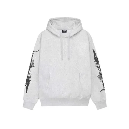 Stussy Barracuda Hoodie Ash Heather