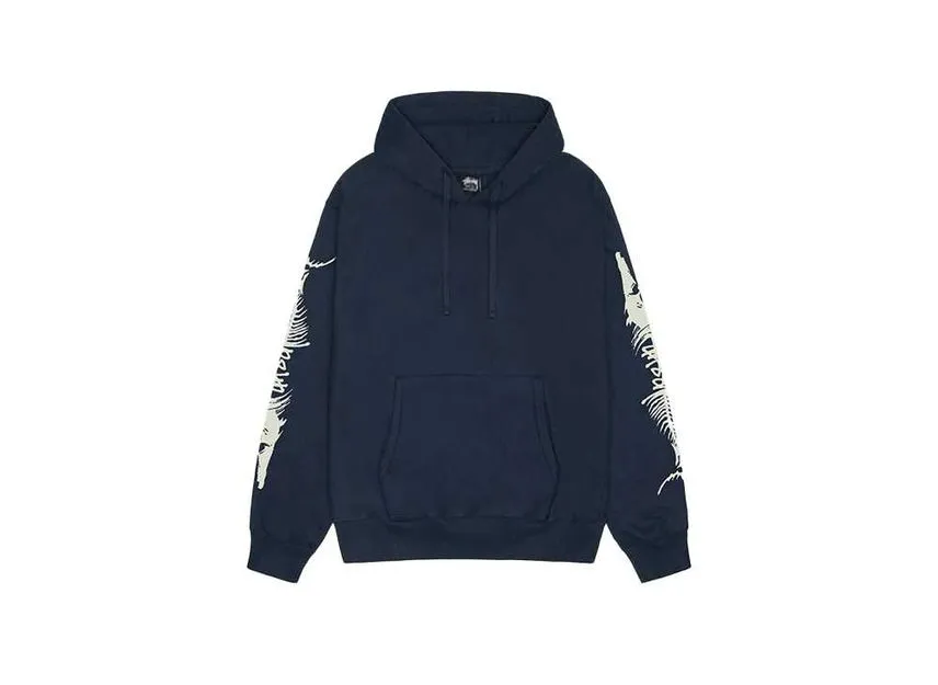 Stussy Barracuda Hoodie Navy Stussy Barracuda Hoodie Navy