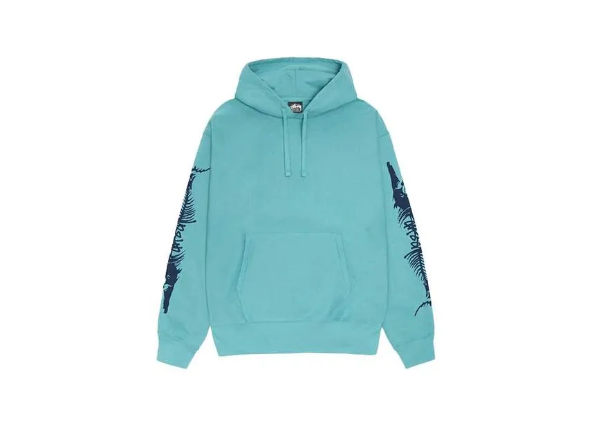 Stussy Barracuda Hoodie Ocean Stussy Barracuda Hoodie Ocean