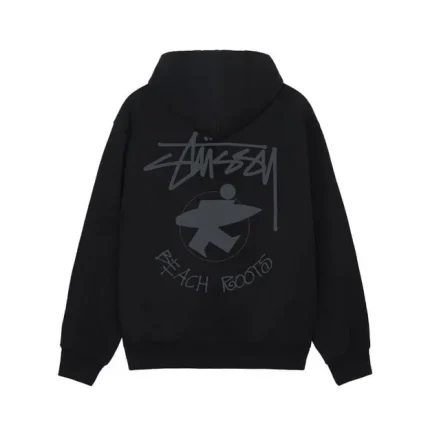 Stussy Beach Roots Zip Hoodie Black