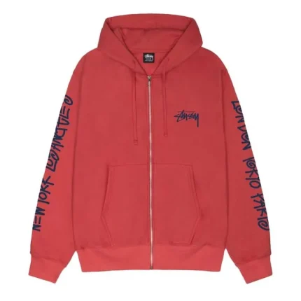 Stussy Big Cities Zip Hoodie Pepper