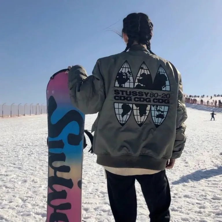Stussy CDG Windbreaker MA1 Jacket Stussy CDG Windbreaker MA1 Jacket