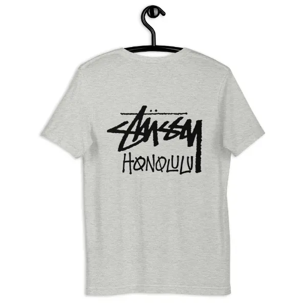 Stussy Honolulu white Unisex t-shirt Grey Stussy Honolulu white Unisex t-shirt Grey