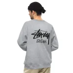 Stussy London Crewneck Sweatshirt grey
