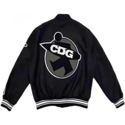 Stussy Long Sleeve Jacket Cdg Windbreaker Varsity Black