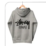 Unisex Stussy Hawaii Hoodie grey