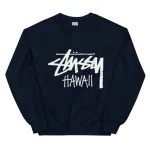 Unisex Stussy Hawaii Sweatshirt navy
