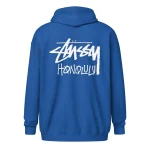 Unisex Stussy Honolulu fleece zip up hoodie,,