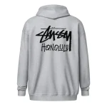 Unisex Stussy Honolulu fleece zip up hoodie.,