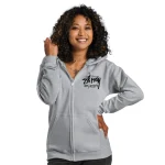Unisex Stussy Los Angeles Zip up Hoodie,,