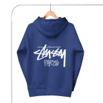Unisex Stussy Paris Hoodie royal