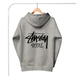 Unisex Stussy Seoul Hoodie grey