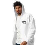 Unisex Stussy Seoul zip hoodie wh