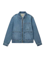 ZIP WORK JACKET DENIM